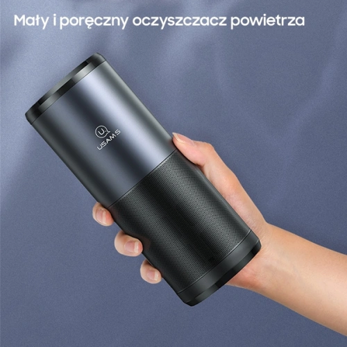 Przenośny sterylizator powietrza UV-C USAMS czarno-szary/black&gray  ZB169JHQ01