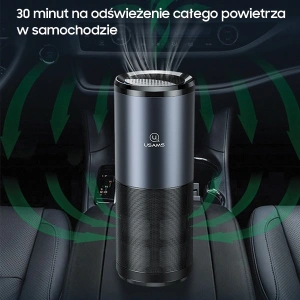 Hurtownia GSM - Przenośny sterylizator powietrza UV-C USAMS czarno-szary/black&gray ZB169JHQ01 - USA631BLKGRY - {ean13} - Hurt