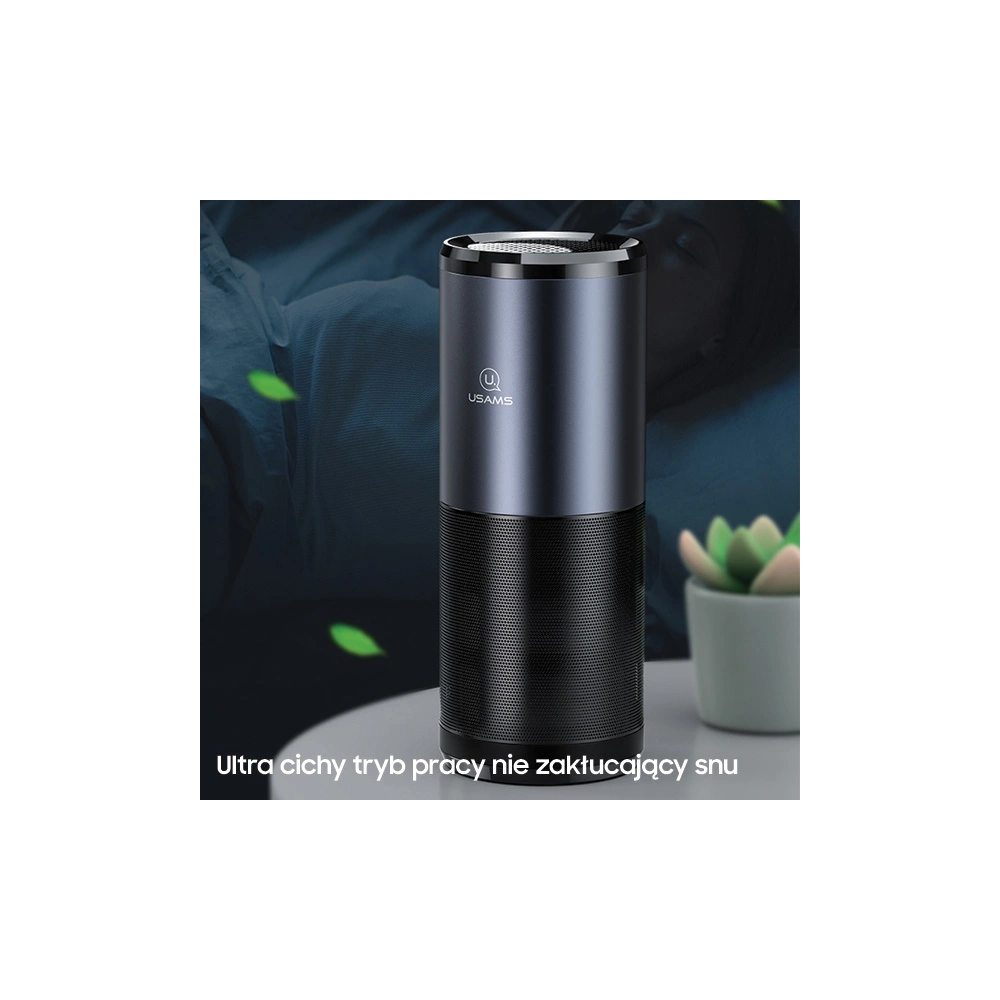 Hurtownia GSM - Přenosný UV-C sterilizátor vzduchu USAMS černobílý/black&gray ZB169JHQ01 - USA631BLKGRY - {ean13} - Hurt