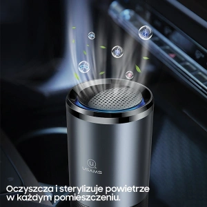 Hurtownia GSM - Przenośny sterylizator powietrza UV-C USAMS czarno-szary/black&gray ZB169JHQ01 - USA631BLKGRY - {ean13} - Hurt