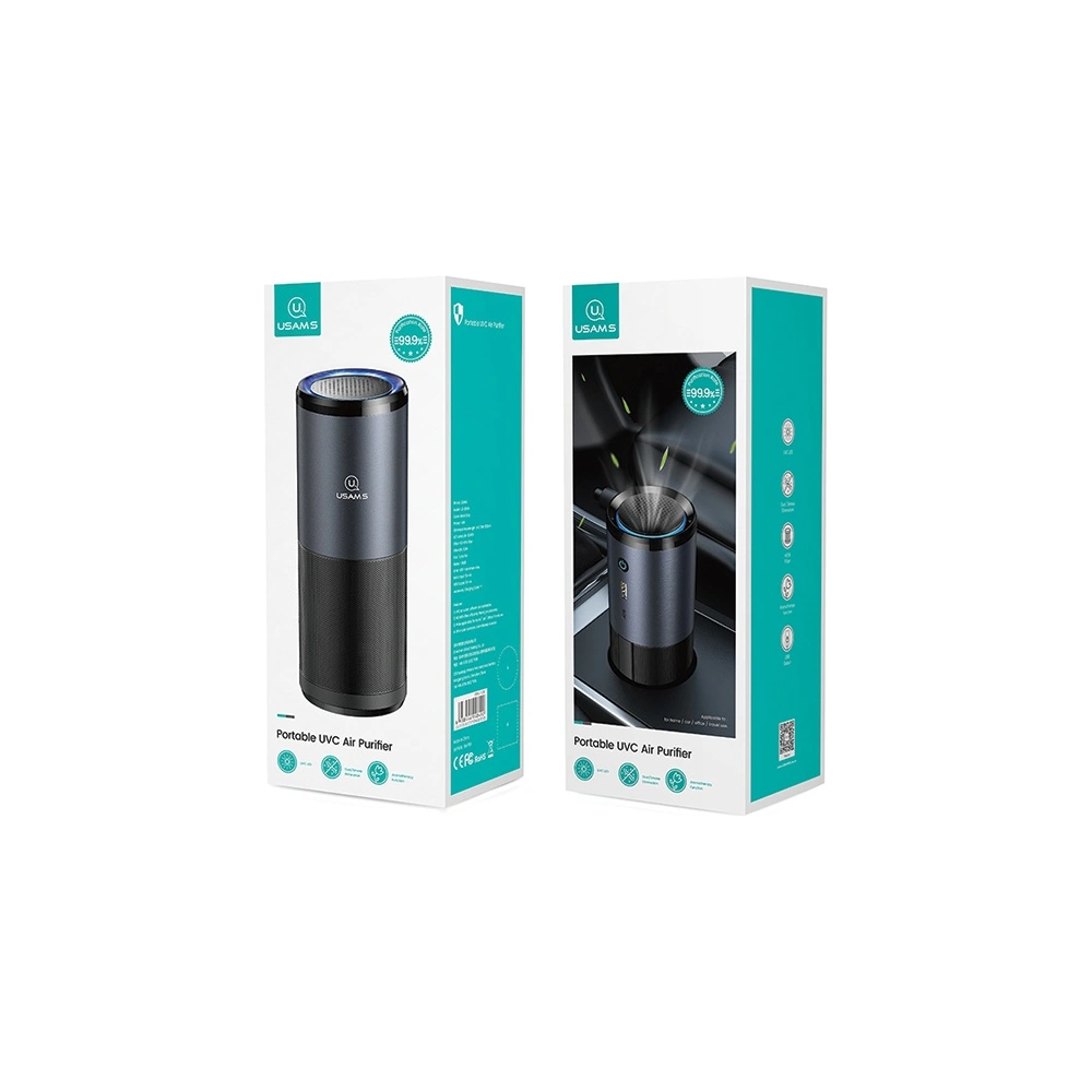 Hurtownia GSM - Přenosný UV-C sterilizátor vzduchu USAMS černobílý/black&gray ZB169JHQ01 - USA631BLKGRY - {ean13} - Hurt