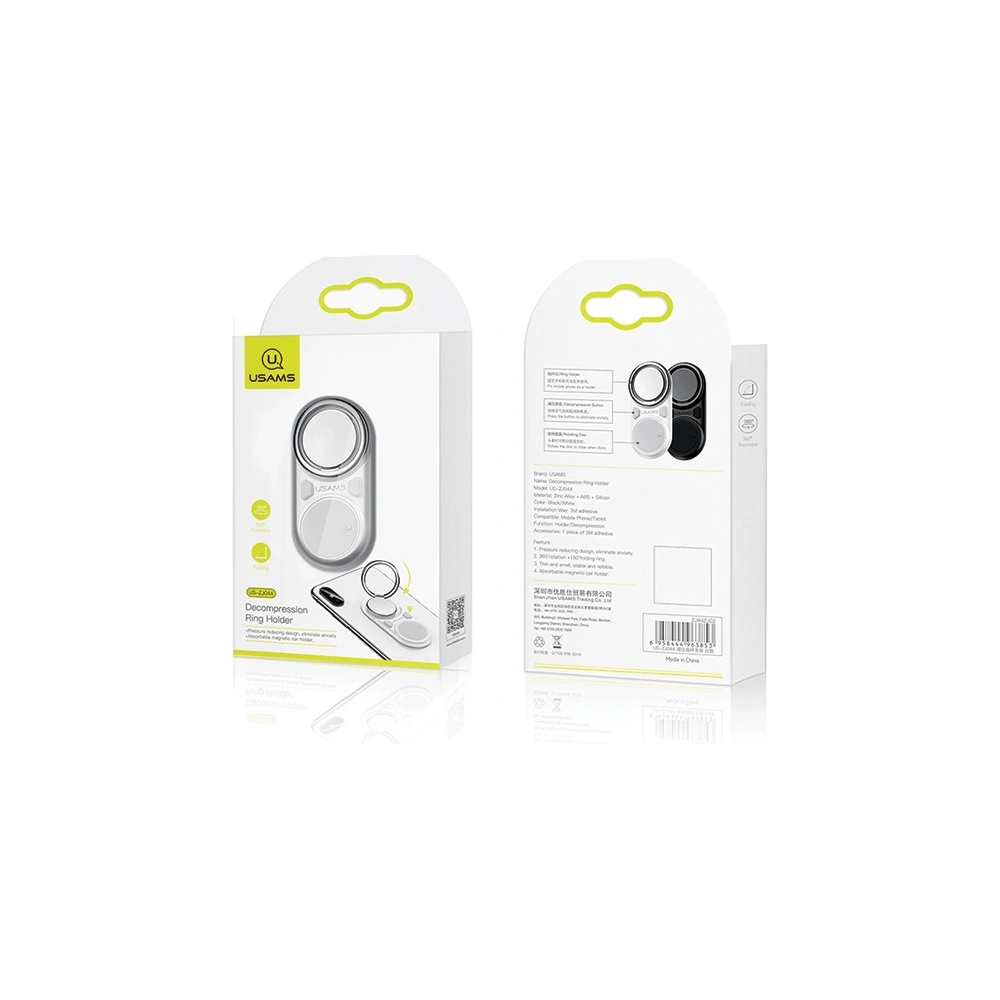 Hurtownia GSM - Uchwyt na palec USAMS Ring holder antystresowy biały/white ZJ44ZJ02 - USA632WHT - {ean13} - Hurt