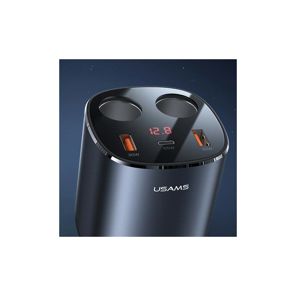 Hurtownia GSM - Automobilový rozbočovač USAMS 2xUSB-A/ 1xUSB-C C28 245W šedý/grey CC151TC01 - USA633GRY - {ean13} - Hurt