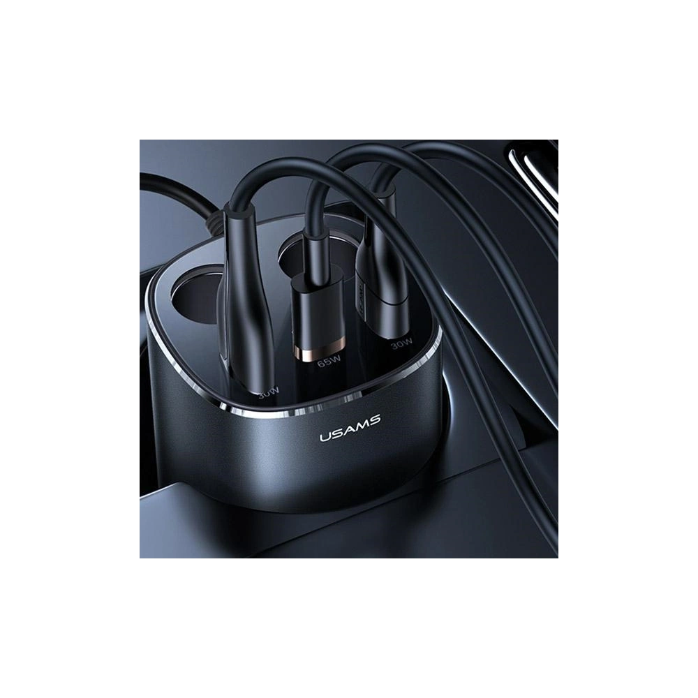 Hurtownia GSM - Automobilový rozbočovač USAMS 2xUSB-A/ 1xUSB-C C28 245W šedý/grey CC151TC01 - USA633GRY - {ean13} - Hurt