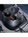 Hurtownia GSM - Rozgałęźnik samochodowy USAMS 2xUSB-A/ 1xUSB-C C28 245W szary/grey CC151TC01 - USA633GRY - {ean13} - Hurt
