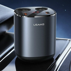 Hurtownia GSM - Rozgałęźnik samochodowy USAMS 2xUSB-A/ 1xUSB-C C28 245W szary/grey CC151TC01 - USA633GRY - {ean13} - Hurt