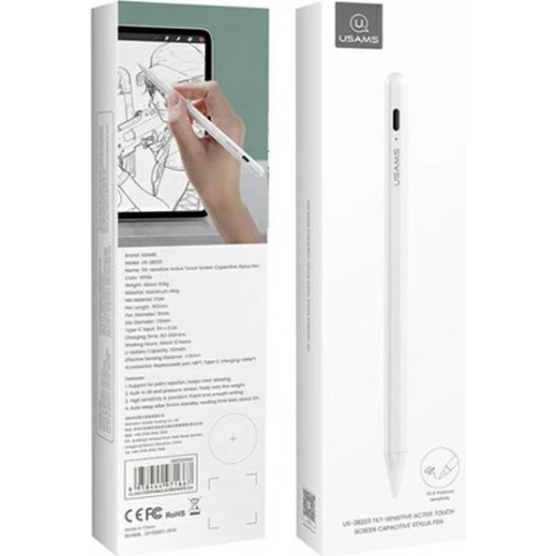 Rysik USAMS Active Touch Screen Apple iPad biały/white ZB223DRB01