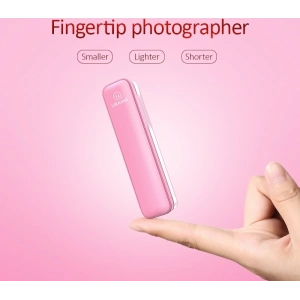Kijek do selfie USAMS Selfie Stick M1 Mini 3,5mm różowy/pink ZB5201