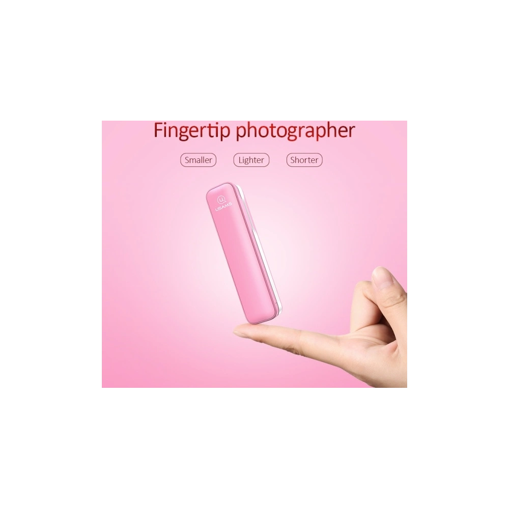 Hurtownia GSM - Selfie tyč USAMS Selfie Stick M1 Mini 3,5mm růžová/pink ZB5201 - USA638PNK - {ean13} - Hurt
