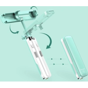 Kijek do selfie USAMS Selfie Stick M1 Mini 3,5mm zielony/green ZB5203