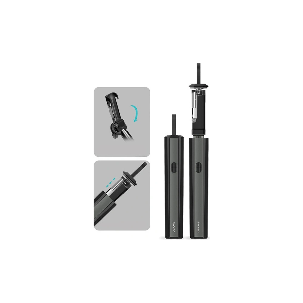 Hurtownia GSM - Selfie tyč USAMS Selfie Stick Meyan Bluetooth černá/black ZB6901 - USA646BLK - {ean13} - Hurt
