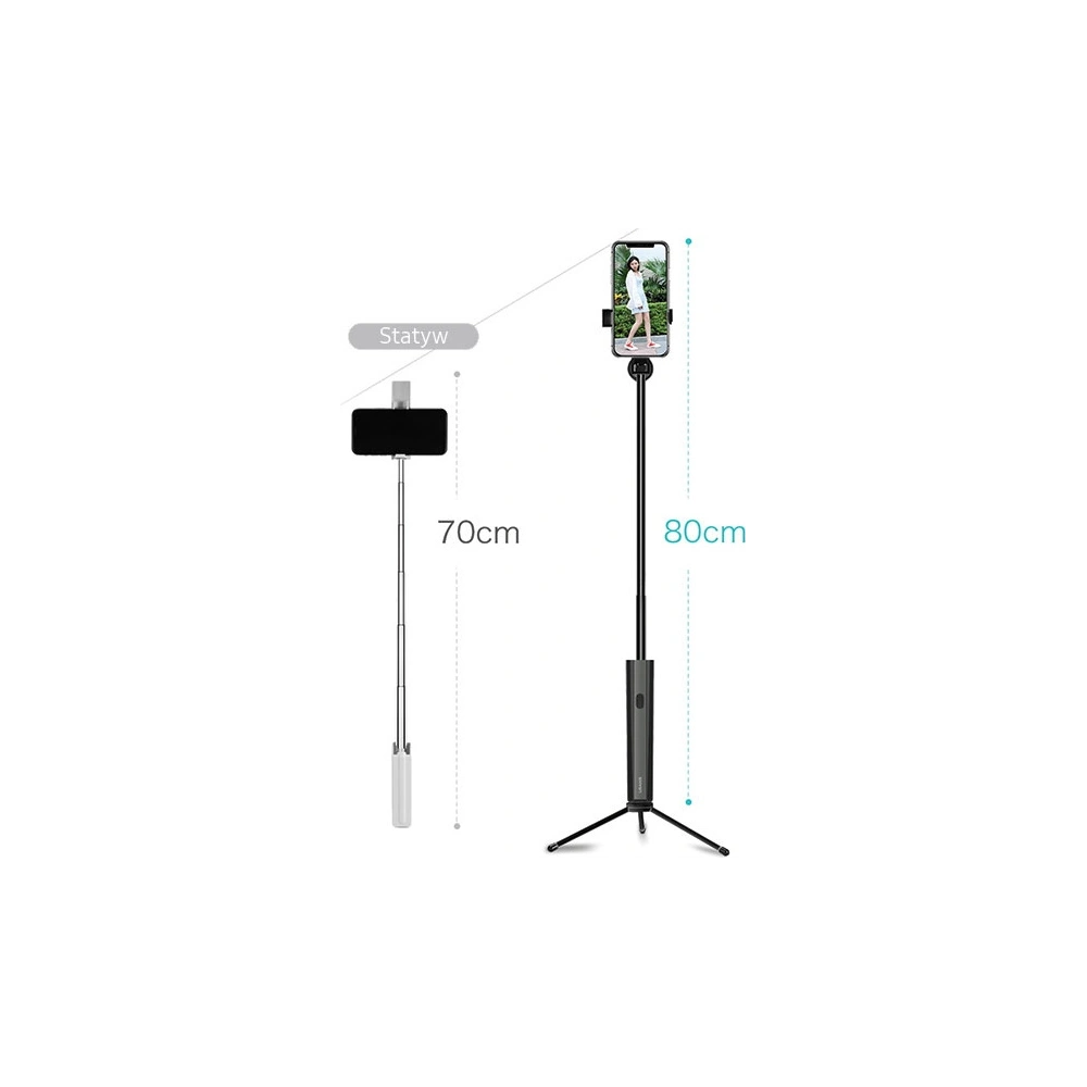 Hurtownia GSM - Selfie tyč USAMS Selfie Stick Meyan Bluetooth černá/black ZB6901 - USA646BLK - {ean13} - Hurt