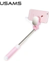 Hurtownia GSM - Kijek do selfie USAMS Selfie Stick Mini Mirror 3,5mm różowy/pink ZB3002 - USA647PNK - {ean13} - Hurt
