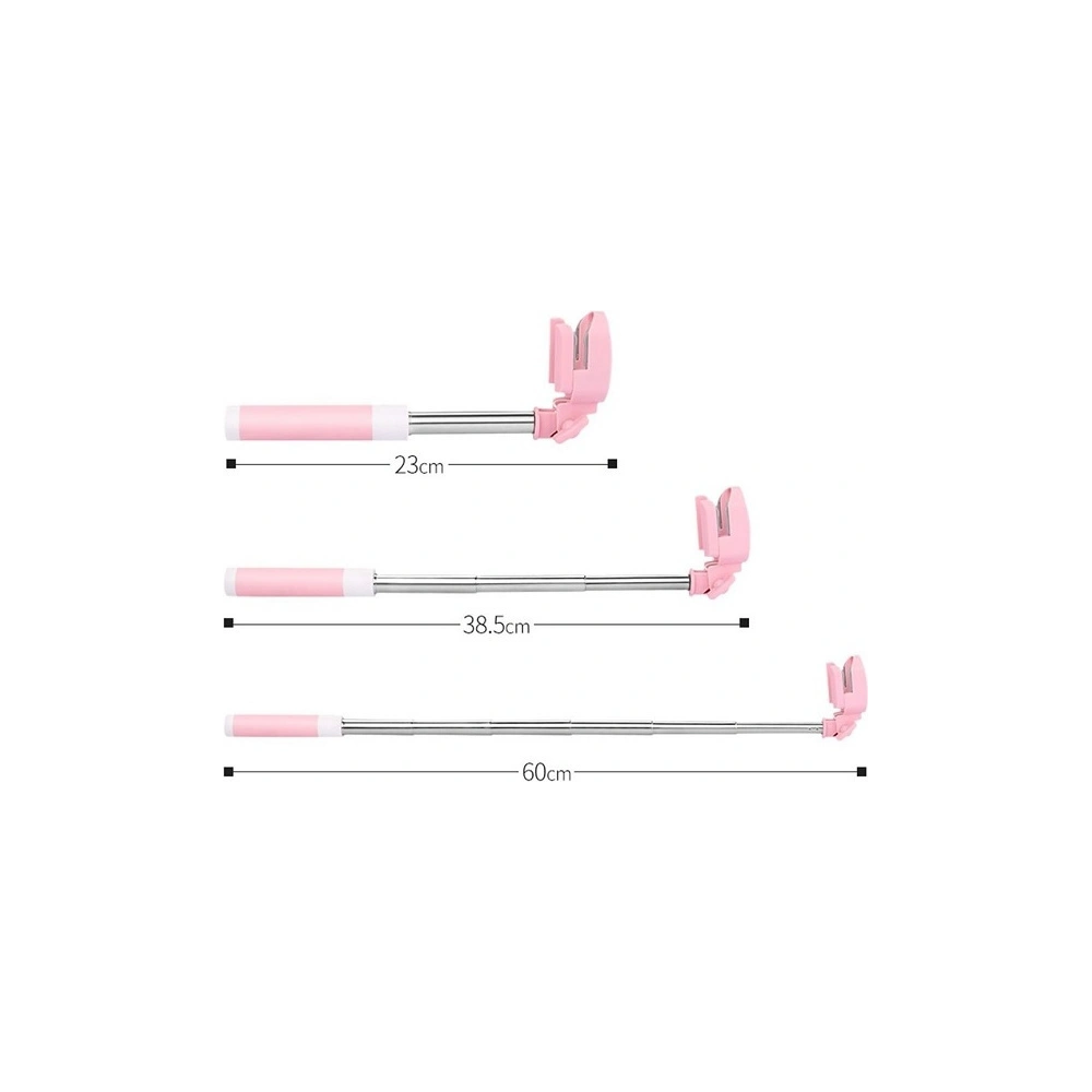 Hurtownia GSM - Selfie tyč USAMS Selfie Stick Mini Mirror 3,5mm růžová/pink ZB3002 - USA647PNK - {ean13} - Hurt