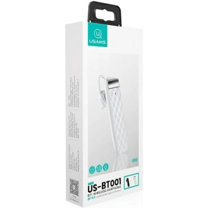 Hurtownia GSM - Słuchawka USAMS Bluetooth 5.0 BT1 biały/white BHUBT102 - USA653WHT - {ean13} - Hurt
