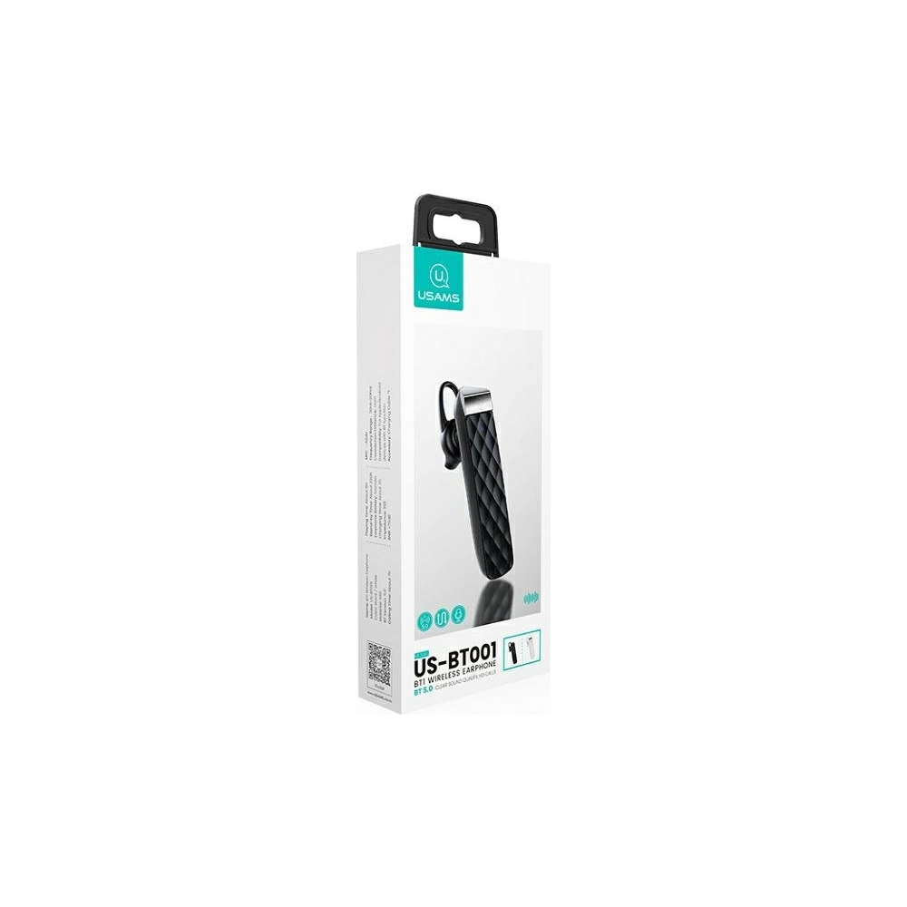 Hurtownia GSM - Sluchátko USAMS Bluetooth 5.0 BT1 černé/black BHUBT101 - USA654BLK - {ean13} - Hurt