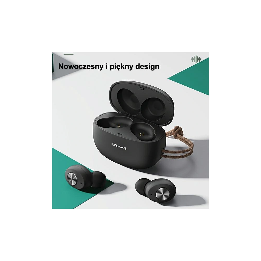 Hurtownia GSM - Słuchawki TWS USAMS ES series Bluetooth 5.0 czarny/black BHUES02 - USA660BLK - {ean13} - Hurt
