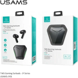 Wholesale USAMS Earphones Bluetooth 5.0 TWS JY series Gaming earbuds black BHUJY01 - USA665BLK - {ean13} - Hurt