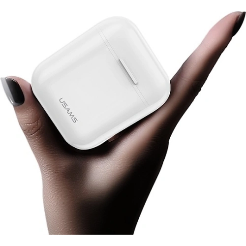 Słuchawki TWS USAMS LU series Bluetooth 5.0 biały/white BHULU01