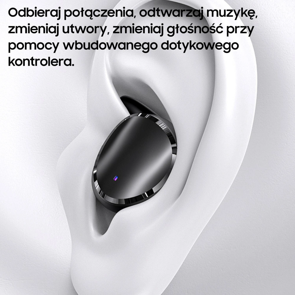 Hurtownia GSM - Sluchátka TWS USAMS LX Series Dual mic Bluetooth 5.0 černá/black BHULX01 - USA667BLK - {ean13} - Hurt