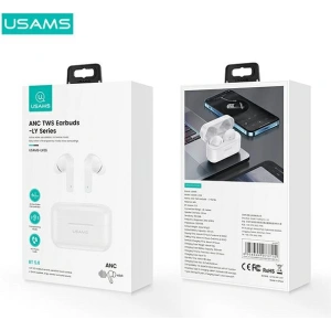 Wholesale USAMS Earphones Bluetooth 5.0 TWS LY series ANC white BHULY06 - USA668WHT - {ean13} - Hurt