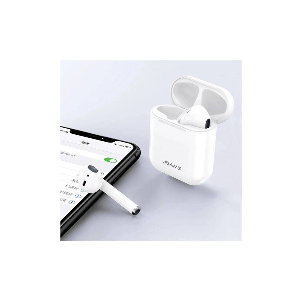 Hurtownia GSM - Sluchátka TWS USAMS ND series Bluetooth 5.0 bílé/white BHUND01 - USA670WHT - {ean13} - Hurt