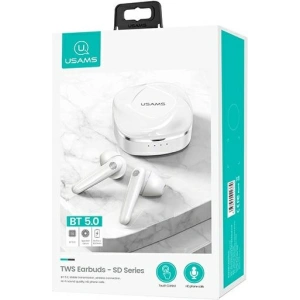 Hurtownia GSM - Sluchátka TWS USAMS SD series Bluetooth 5.0 bílé/BHUSD01 - USA671WHT - {ean13} - Hurt