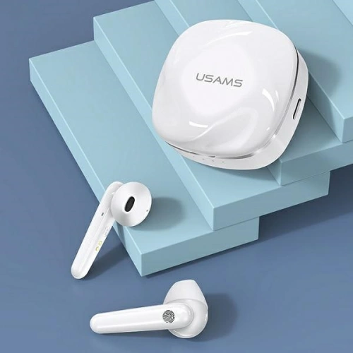 Słuchawki TWS USAMS SD series Bluetooth 5.0 biały/white BHUSD01