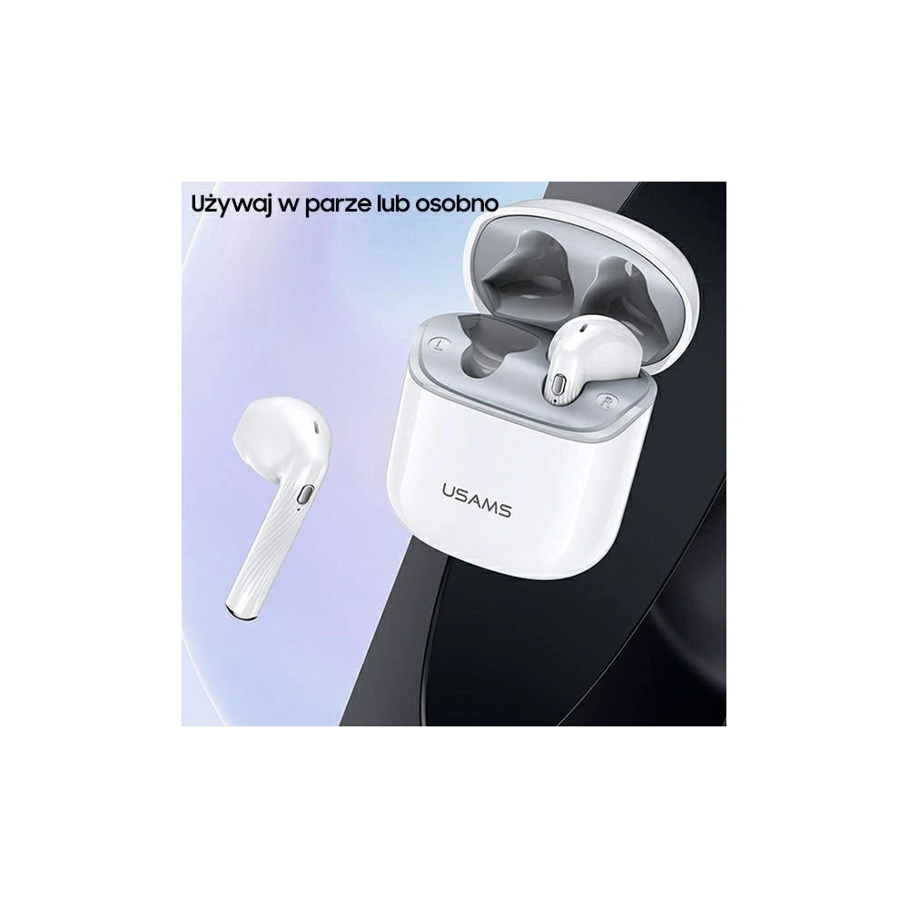Hurtownia GSM - Sluchátka TWS USAMS SY02 série Bluetooth 5.0 SY bílá/bílá BHUSY01 - USA675WHT - {ean13} - Hurt