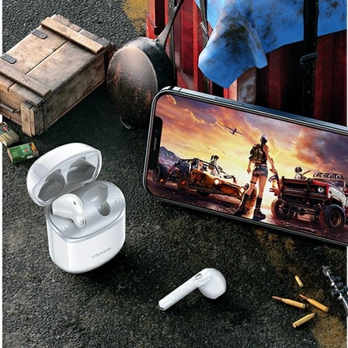 Słuchawki TWS USAMS SY02 series Bluetooth 5.0 SY biały/white BHUSY01