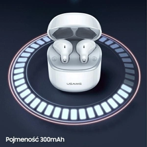 Słuchawki TWS USAMS SY02 series Bluetooth 5.0 SY biały/white BHUSY01