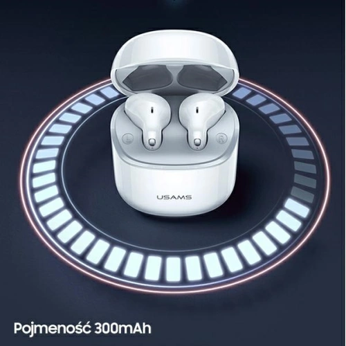 Słuchawki TWS USAMS SY02 series Bluetooth 5.0 SY biały/white BHUSY01