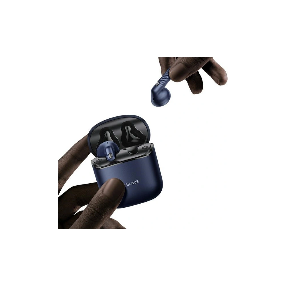 Hurtownia GSM - Sluchátka TWS USAMS SY02 série Bluetooth 5.0 modrá/blue BHUSY02 - USA676BLU - {ean13} - Hurt