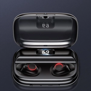 Wholesale USAMS Earphones Bluetooth 5.0 TWS YJ series black BHUYJ01 - USA679BLK - {ean13} - Hurt