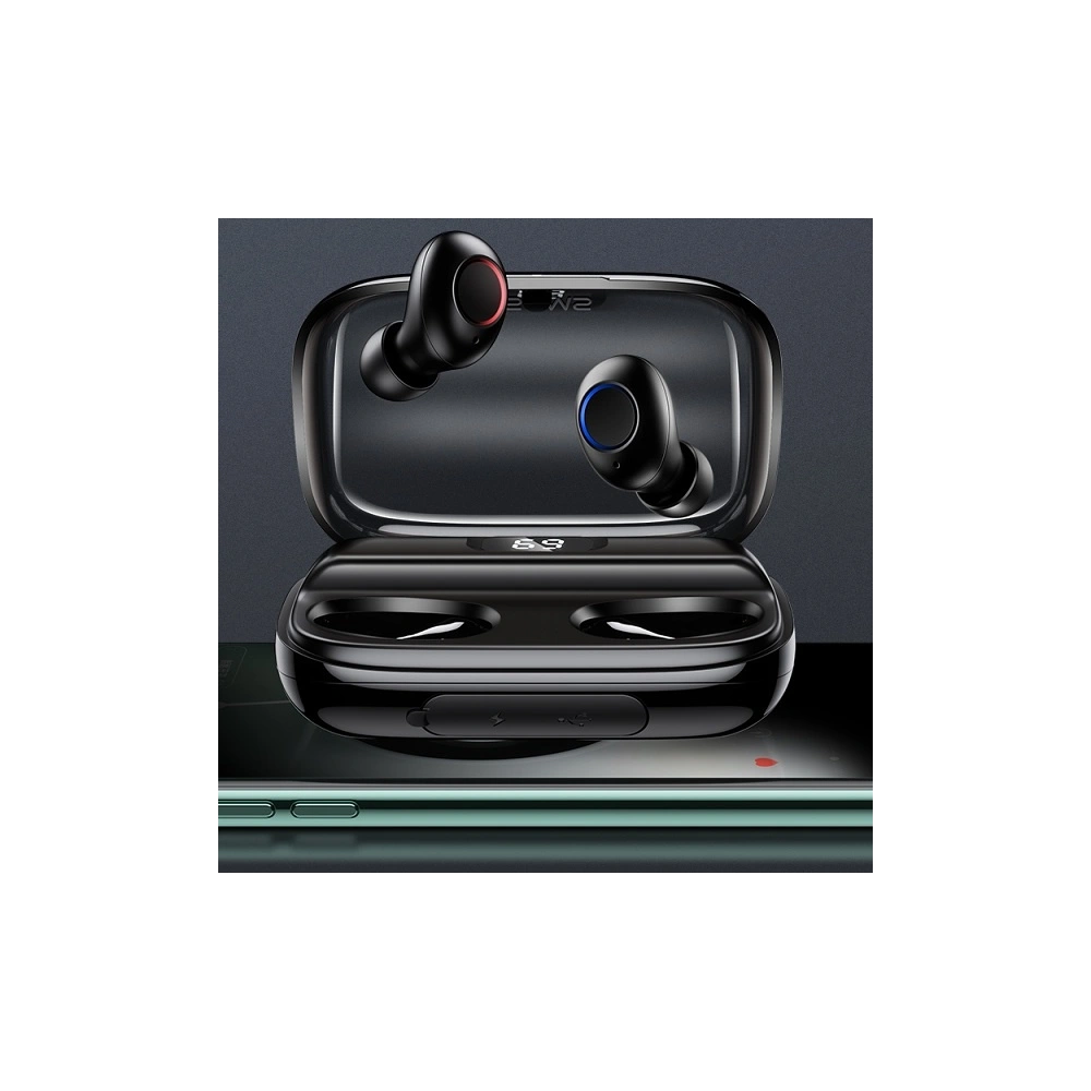 Hurtownia GSM - Sluchátka TWS USAMS YJ série Bluetooth 5.0 černá/black BHUYJ01 - USA679BLK - {ean13} - Hurt