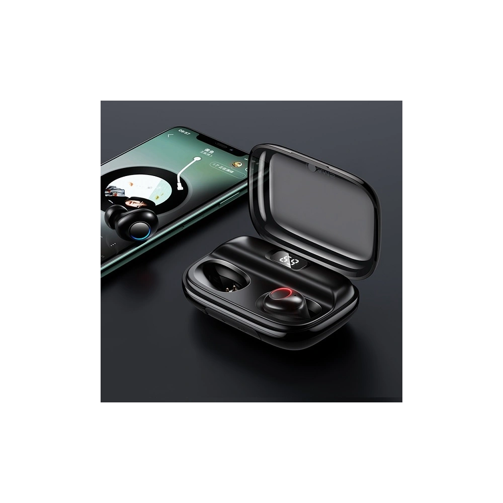 Hurtownia GSM - Sluchátka TWS USAMS YJ série Bluetooth 5.0 černá/black BHUYJ01 - USA679BLK - {ean13} - Hurt