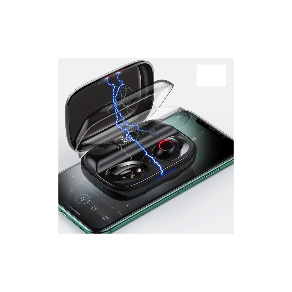 Hurtownia GSM - Sluchátka TWS USAMS YJ série Bluetooth 5.0 černá/black BHUYJ01 - USA679BLK - {ean13} - Hurt