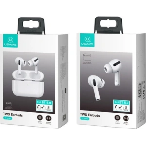 Wholesale USAMS Earphones Bluetooth 5.0 TWS YS series white BHUYS01 - USA680WHT - {ean13} - Hurt