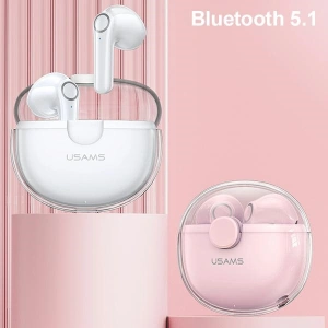 USAMS Earphones Bluetooth 5.1 TWS BU series white BHUBU01