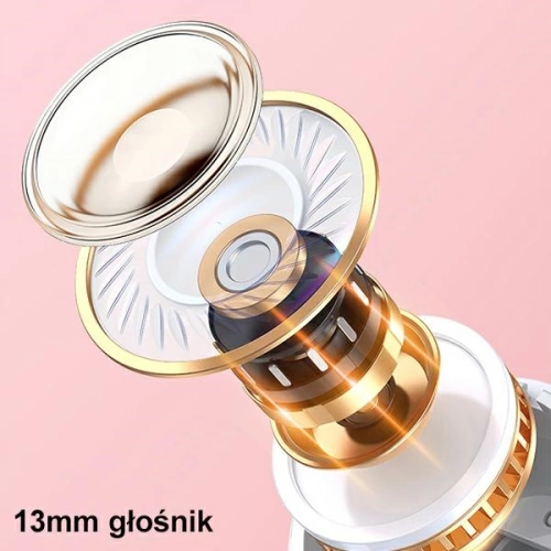 Słuchawki TWS USAMS BU series Bluetooth 5.1 biały/white BHUBU01