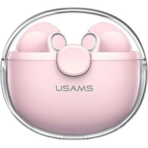 Słuchawki TWS USAMS BU series Bluetooth 5.1 różowy/pink BHUBU04