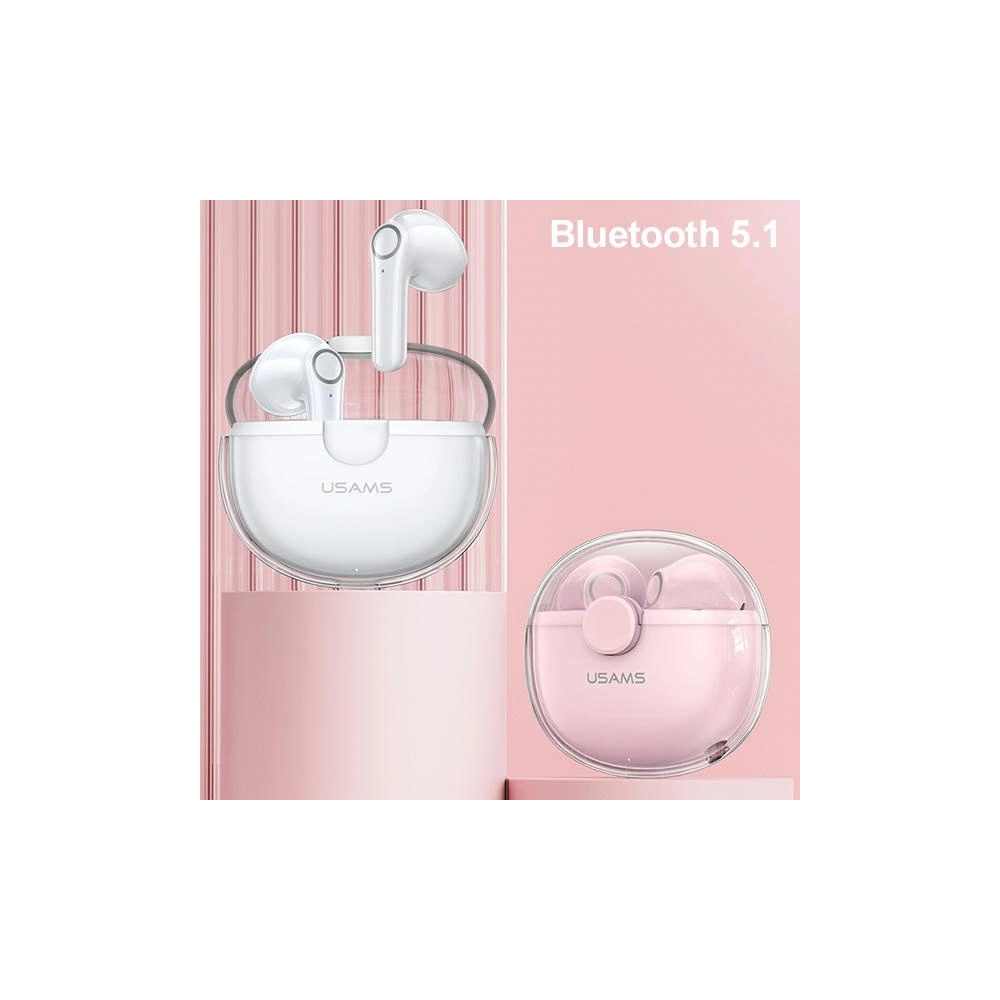 Hurtownia GSM - Sluchátka TWS USAMS BU série Bluetooth 5.1 růžová/pink BHUBU04 - USA686PNK - {ean13} - Hurt