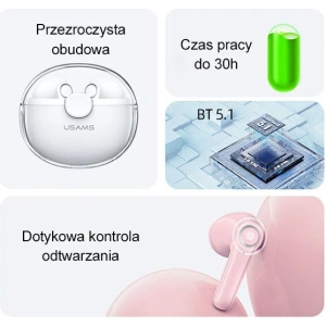 Hurtownia GSM - Sluchátka TWS USAMS BU series Bluetooth 5.1 zelená/green BHUBU03 - USA687GRN - {ean13} - Hurt