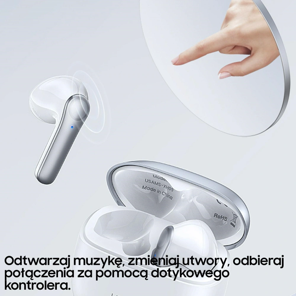 Hurtownia GSM - Bezdrátová sluchátka TWS USAMS XH Series Dual mic Bluetooth 5.1 modrá/BHUXH03 - USA690BLU - {ean13} - Hurt