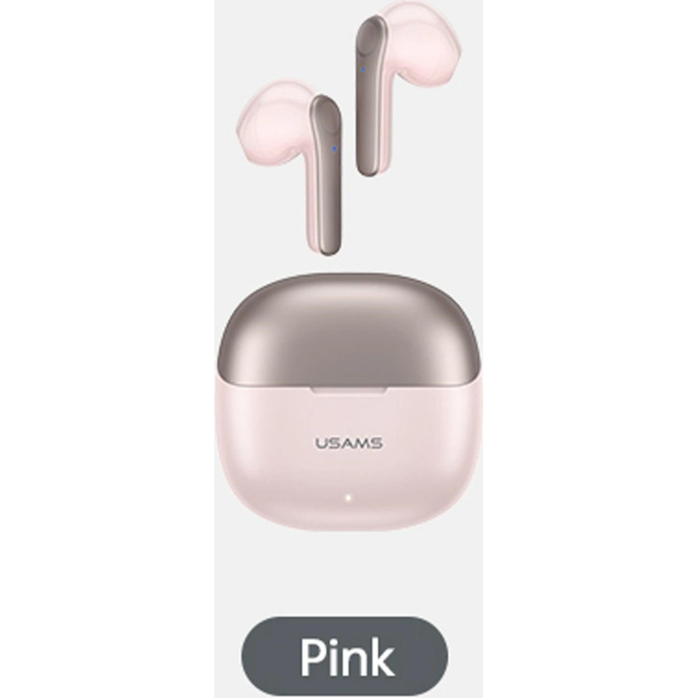 Hurtownia GSM - Sluchátka TWS USAMS XH Series Dual mic Bluetooth 5.1 růžová/pink BHUXH04 - USA691PNK - {ean13} - Hurt