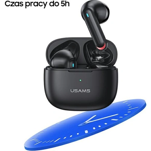 Słuchawki TWS USAMS NX10 Series Dual mic Bluetooth 5.2 biały/white BHUNX02