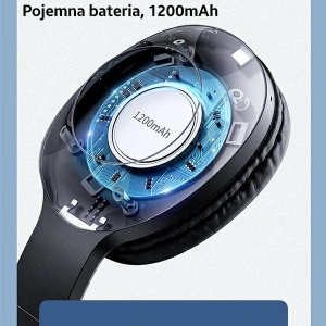 Hurtownia GSM - Sluchátka přes hlavu USAMS YX05 E-Join Series Bluetooth černá/black TDLYEJ02 tvrdé pouzdro, 1200mAh - USA697BLK - {ean13} - Hurt