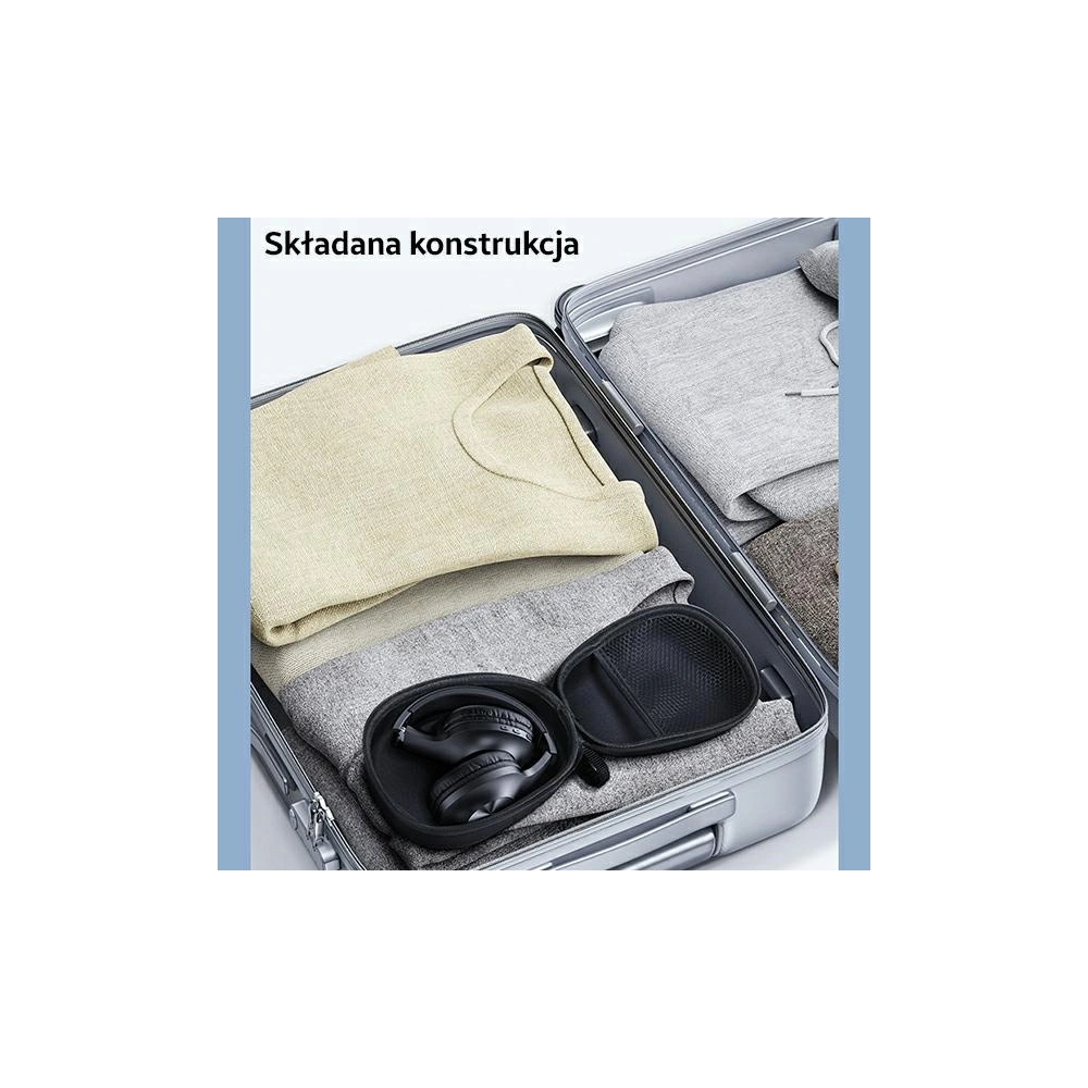 Hurtownia GSM - Sluchátka přes hlavu USAMS YX05 E-Join Series Bluetooth černá/black TDLYEJ02 tvrdé pouzdro, 1200mAh - USA697BLK - {ean13} - Hurt