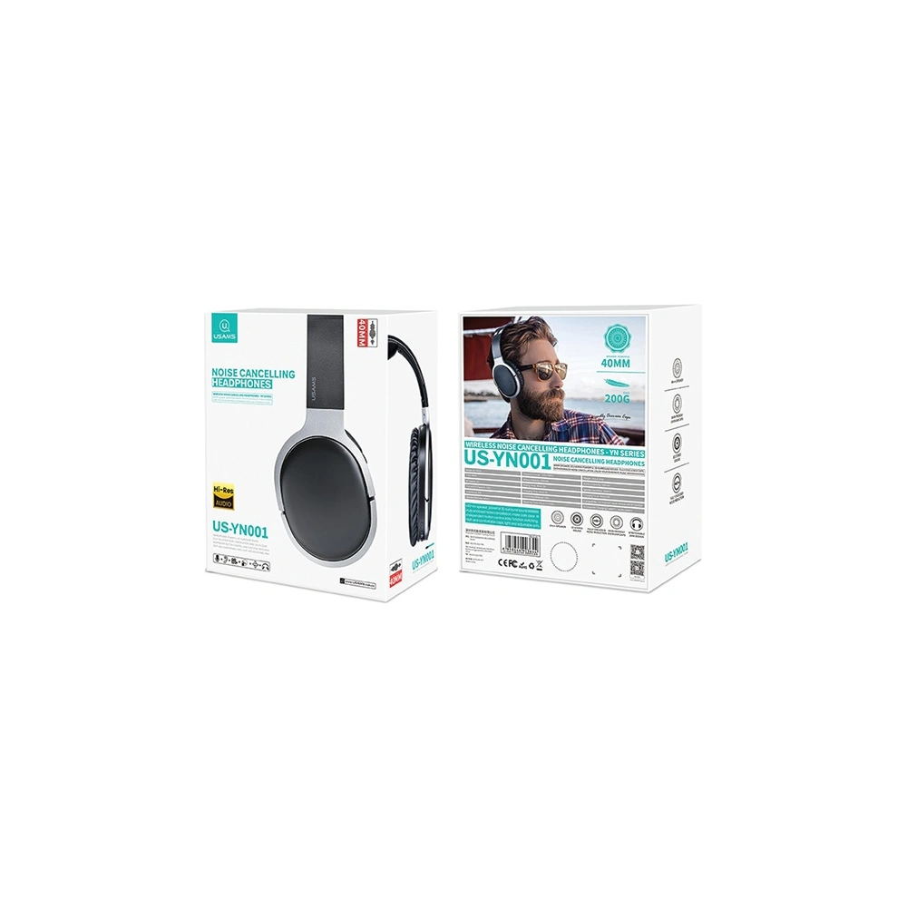 Hurtownia GSM - Sluchátka přes hlavu USAMS US-YN001 YN Series Bluetooth černá/black TDLYEJ01 - USA698BLK - {ean13} - Hurt