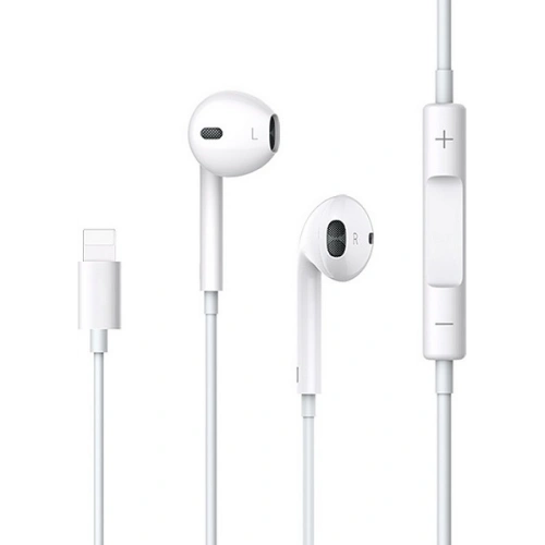 Słuchawki stereo USAMS EP-24 lightning Apple iPhone 7/8/X/XS/XS Max/XR biały/white HSEP2401